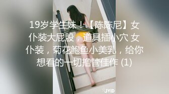 19岁学生妹！【陈陈尼】女仆装大屁股，道具插小穴 女仆装，菊花鲍鱼小美乳，给你想看的一切撸管佳作 (1)