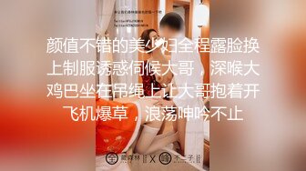 颜值不错的美少妇全程露脸换上制服诱惑伺候大哥，深喉大鸡巴坐在吊绳上让大哥抱着开飞机爆草，浪荡呻吟不止